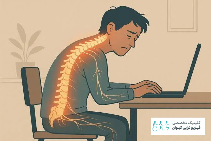 تاثیر استرس روی ستون فقرات 3 بخش های مختلف ستون مهره ها و بازتاب فشار های عصبی در آن ها